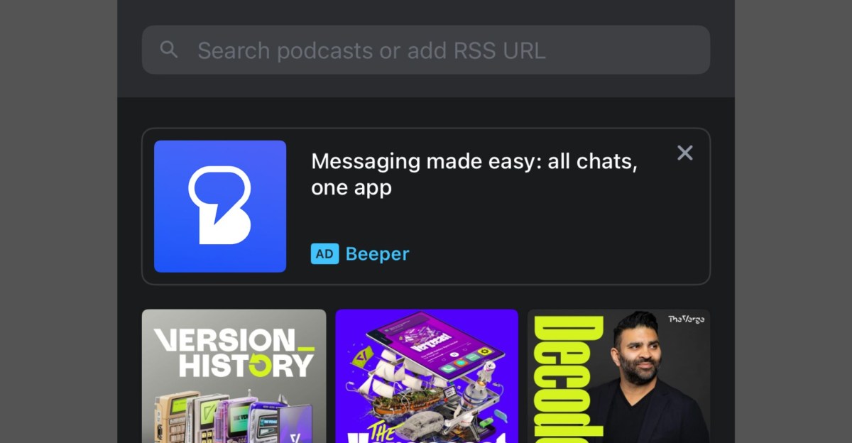Pocket Casts is showing ads to people who paid for an ad-free app